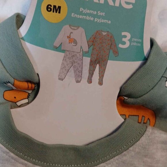 6m Pajama Set Dinosaur Sleeper PJS Baby Boy - Picture 2 of 7